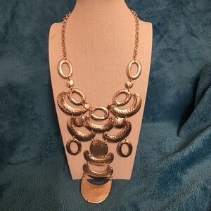 Chico's Gold Oval Link Necklace